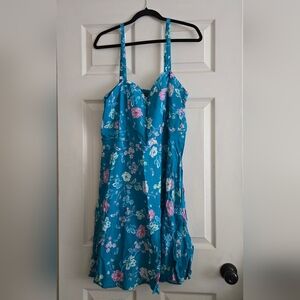 Torrid Blue Floral Dress